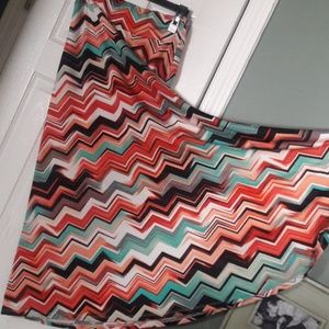 Bright Chevron Skirt